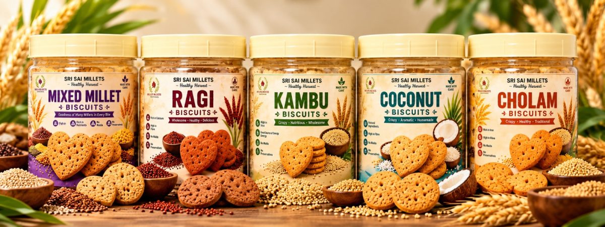 100% Organic & Unpolished Millets