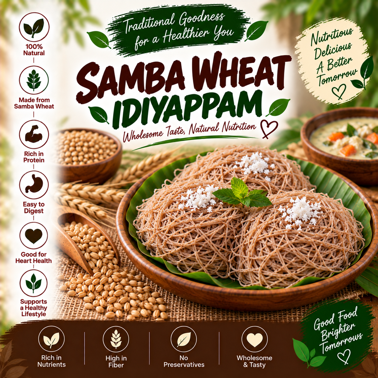 SAMBA WHEAT IDIYAPPAM