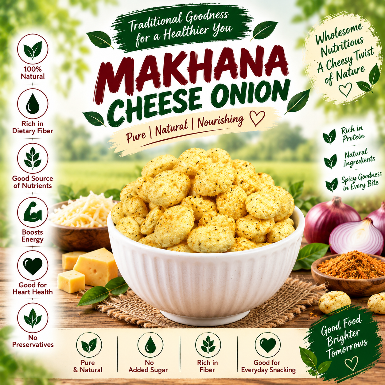 MAKHANA CHEESE ONION