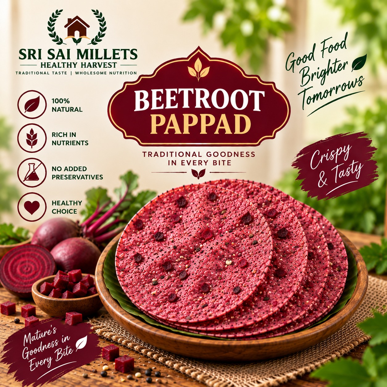 BEETROOT PAPPAD